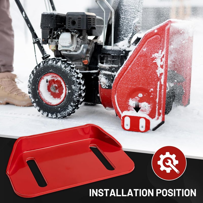 IDEASURE Replacement 784-5580 Slide Shoes Compatible with MTD 2 Stage Snowblower - Skid Shoes 784-5580-0637 fit for Troy Bilt Storm 2410 Snow Thrower, Craftsman 247 Series Yard Machines Snow Blowers - Image 4